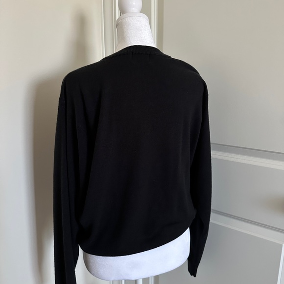 Black Cardigan with Gold Buttons - Picture 2 of 2